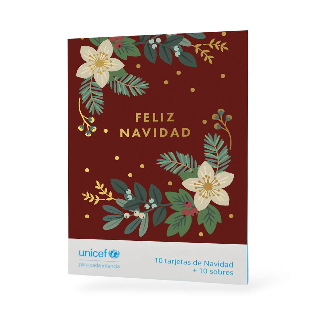 Estuche de 10 tarjetas FLORES