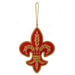 Cargar imagen en el visor de la galería, Adorno Flor de Lys roja