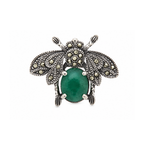 Cargar imagen en el visor de la galería, Broche Abejorro esmeralda