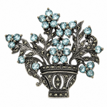 Cargar imagen en el visor de la galería, Broche Cesta flores