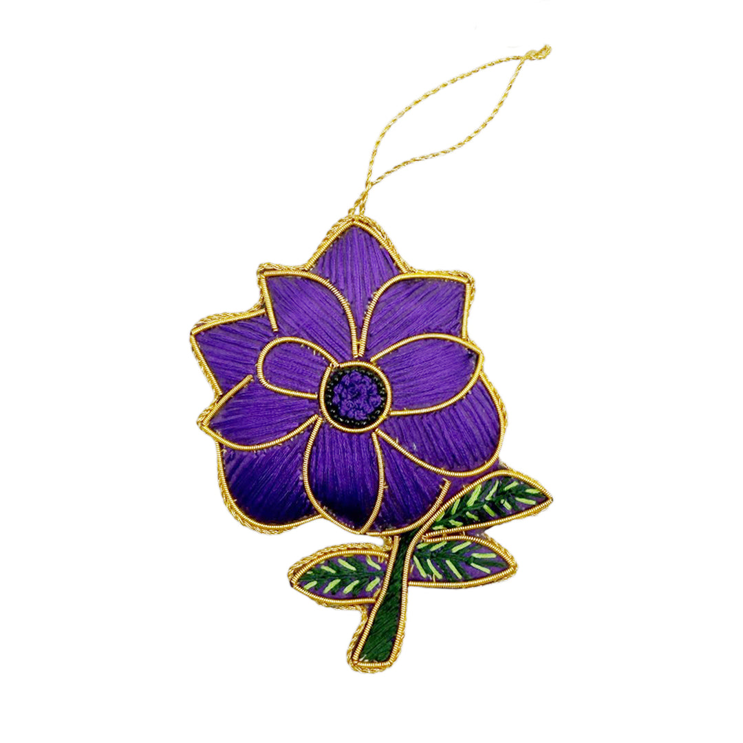 Adorno Flor violeta